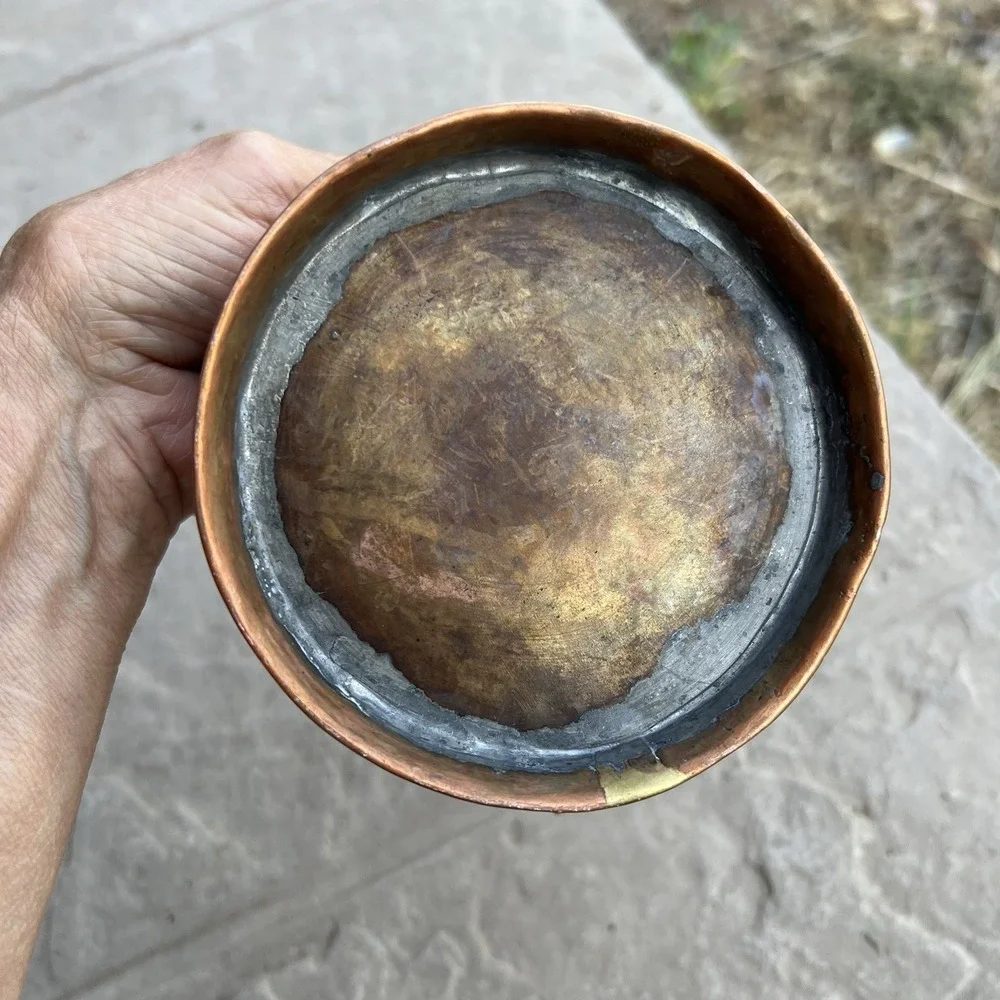 Antique Copper‎ Coal Scuttle Victorian Quality Dovetail Helmet